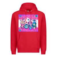 Red stitch coffee cups Premium Hoodie - Jasminsmagicworld
