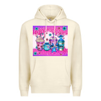 Sandshell stitch coffee cups Premium Hoodie - Jasminsmagicworld