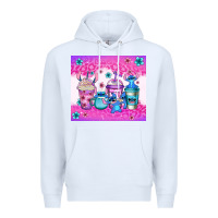 White stitch coffee cups Premium Hoodie - Jasminsmagicworld