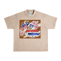 French Oak flip flops fireworks & freedom 4th of july Urban Heavy Tee - TumblerDesignByShophia