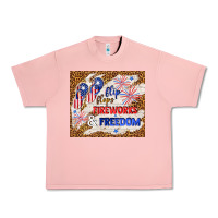 Salmon flip flops fireworks & freedom 4th of july Urban Heavy Tee - TumblerDesignByShophia