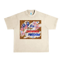 Sandshell flip flops fireworks & freedom 4th of july Urban Heavy Tee - TumblerDesignByShophia