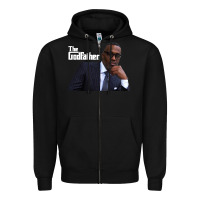 Black kevin samuels   the godfather   memorial shirt rip to the legend! Zipper Hoodie - lanVoArt