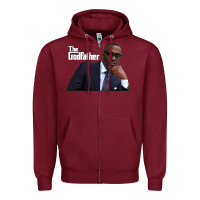 Burgundy kevin samuels   the godfather   memorial shirt rip to the legend! Zipper Hoodie - lanVoArt