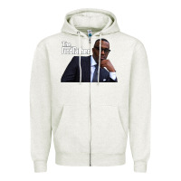 Oatmeal Heather kevin samuels   the godfather   memorial shirt rip to the legend! Zipper Hoodie - lanVoArt