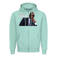 Seafoam kevin samuels   the godfather   memorial shirt rip to the legend! Zipper Hoodie - lanVoArt