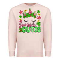 Pale Pink shamrock cutie artiststas Premium Sweatshirt - Artiststas