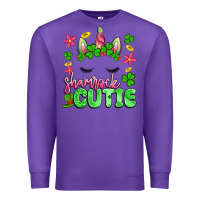 Purple shamrock cutie artiststas Premium Sweatshirt - Artiststas