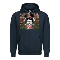 Navy Little Miss Zipper Hoodie - CowhideDigitalArt