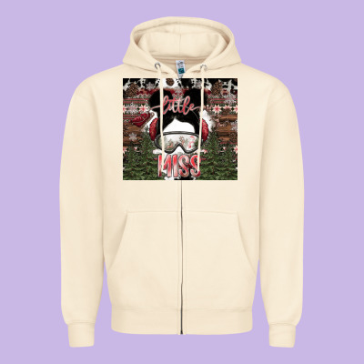 Little Miss Zipper Hoodie Designed By Cowhidedigitalart