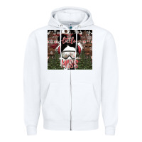 White Little Miss Zipper Hoodie - CowhideDigitalArt