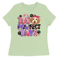 Matcha 100 pawfect days Ladies Tee - Artiststas