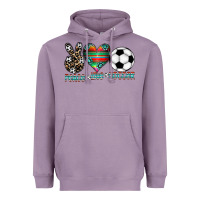 Lavender peace love soccer Heavyweight Hoodie - CowhideDigitalArt