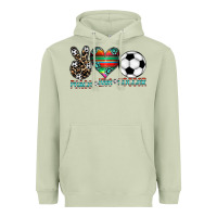 Matcha peace love soccer Heavyweight Hoodie - CowhideDigitalArt
