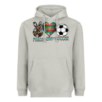 Moon Dust peace love soccer Heavyweight Hoodie - CowhideDigitalArt