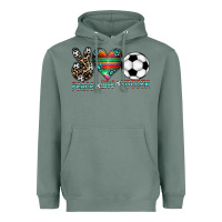 Sage peace love soccer Heavyweight Hoodie - CowhideDigitalArt