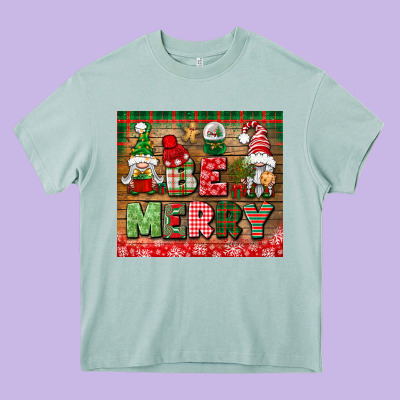 Be Merry Tumbler Heavy Core Tee Designed By Bundleandbundleshop