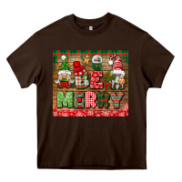 Chocolate Brown be merry tumbler Heavy Core Tee - BundleAndBundleShop