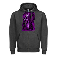 Charcoal Heather transformers  war for cybertron megatron Zipper Hoodie - lanVoArt