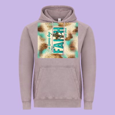 Faith With Cross Vintage Hoodie Designed By Tumblerdesignbyshophia