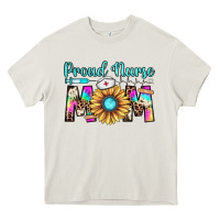 Cream proud nurse mom Heavy Core Tee - JahusDesignShop