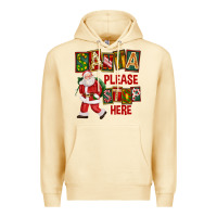 Pina Colada Santa Please Stop Here Premium Hoodie - FaDigitalArtStudio