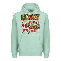 Seafoam Santa Please Stop Here Premium Hoodie - FaDigitalArtStudio
