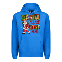 True Royal Santa Please Stop Here Premium Hoodie - FaDigitalArtStudio
