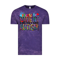 Cloud Purple Please be patient with me i have Autism Vintage Tee - NancyCooperArtShop