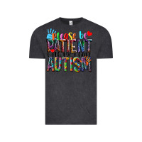 Vintage Black Please be patient with me i have Autism Vintage Tee - NancyCooperArtShop