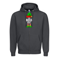 Smoke Boss Elf Matching Family Christmas Zipper Hoodie - lanVoArt