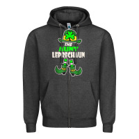 Charcoal Heather funny the aunt irish leprechaun st patricks day gift t shirt Zipper Hoodie - lanVoArt