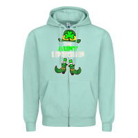 Seafoam funny the aunt irish leprechaun st patricks day gift t shirt Zipper Hoodie - lanVoArt
