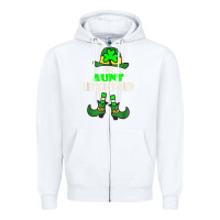 White funny the aunt irish leprechaun st patricks day gift t shirt Zipper Hoodie - lanVoArt