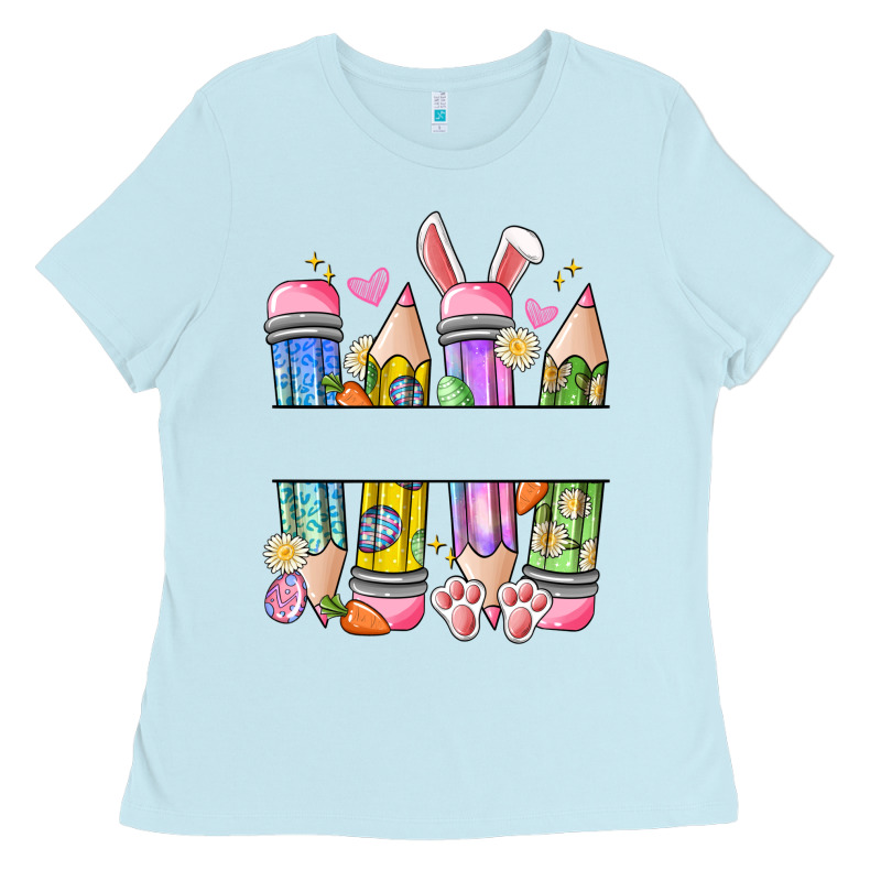 Easter Teacher Pencils Ladies Tee by Artiststas | Teevron