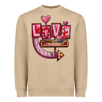 Mushroom Valentines Day Love Vacant Heavyweight Sweatshirt - FaDigitalArtStudio