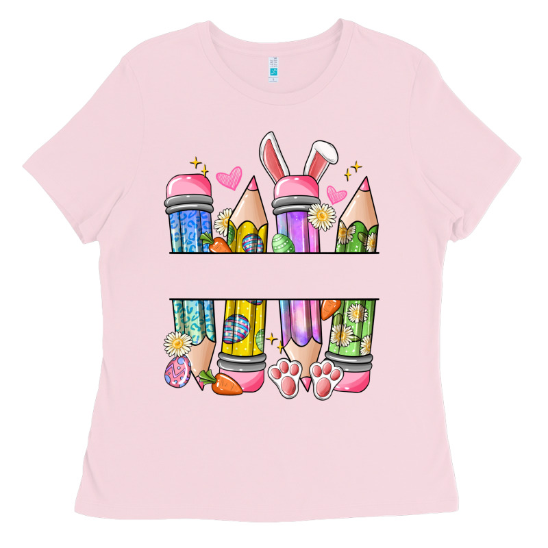 Easter Teacher Pencils Ladies Tee by Artiststas | Teevron
