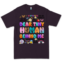 Plum dear tiny human behind me Premium Tee - Artiststas