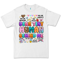 White dear tiny human behind me Premium Tee - Artiststas
