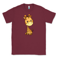 Burgundy giraffe Classic Tee - texasbilliewilder