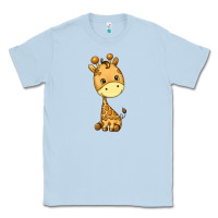 Dusty Blue giraffe Classic Tee - texasbilliewilder