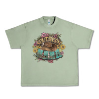 Oil Green Southern Nana western flowers Urban Heavy Tee - HowdyJamesFarm