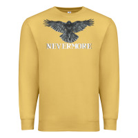 Antique Gold Hot Trend Raven Nevermore Poetry Halloween Edgar Allan Poe Premium Sweatshirt - lanVoArt