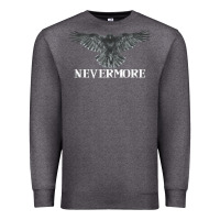 Charcoal Heather Hot Trend Raven Nevermore Poetry Halloween Edgar Allan Poe Premium Sweatshirt - lanVoArt