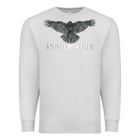 Dove Grey Hot Trend Raven Nevermore Poetry Halloween Edgar Allan Poe Premium Sweatshirt - lanVoArt
