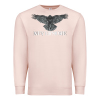 Pale Pink Hot Trend Raven Nevermore Poetry Halloween Edgar Allan Poe Premium Sweatshirt - lanVoArt