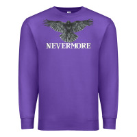 Purple Hot Trend Raven Nevermore Poetry Halloween Edgar Allan Poe Premium Sweatshirt - lanVoArt