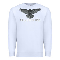White Hot Trend Raven Nevermore Poetry Halloween Edgar Allan Poe Premium Sweatshirt - lanVoArt