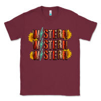 Burgundy western sunflower Classic Tee - RacoonDesign