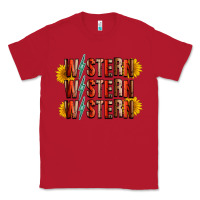Red western sunflower Classic Tee - RacoonDesign